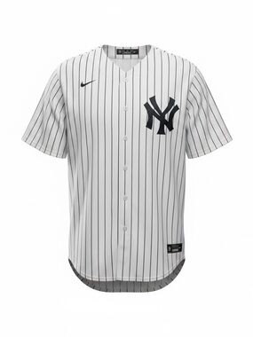 Aaron Judge Adult Yankees Home Jersey Size XXL White Blue Pin Stripped